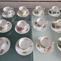 Elizabethan staffordshire tazze e piattini