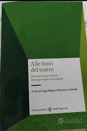 libro storia del teatro e dello spettacolo