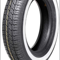 Pneumatico gomma vecchia Fiat500  125-12 bianca