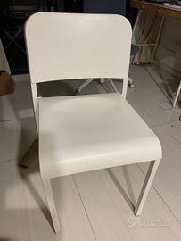 Sedie IKEA MELLTORP bianche (Set da 6)