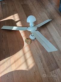 VENTILATORE A SOFFITTO CON LUCE
