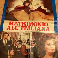 MATRIMONIO ALL' ITALIANA manifesto originale 