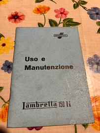 Libretto uso manutenzione lambretta 150 LI anno 59