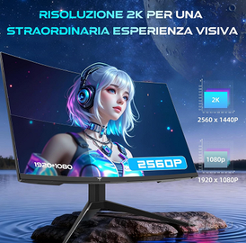 MONITOR GAMING KTC CURVO 2K – 180 Hz – 2560×1440