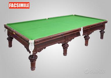 Snooker Georgiano a otto gambe in mogano massello