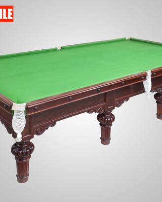 Snooker Georgiano a otto gambe in mogano massello