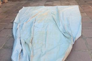 Telo copri gommone grigio