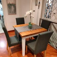 Tavolo da pranzo pieghevole 4 a 8 persone 90/180