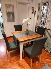 Tavolo da pranzo pieghevole 4 a 8 persone 90/180