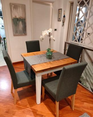 Tavolo da pranzo pieghevole 4 a 8 persone 90/180