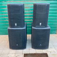 Impianto audio JBL prx 615M + prx 718 xlf