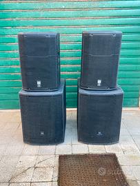 Impianto audio JBL prx 615M + prx 718 xlf