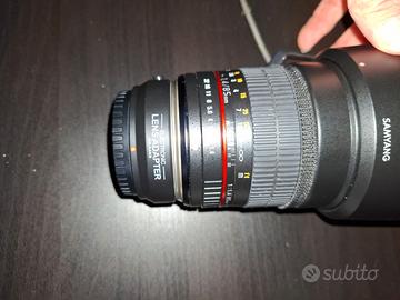 Samyang MF 85mm F1.4 AS IF UMC 43 con adattatore m