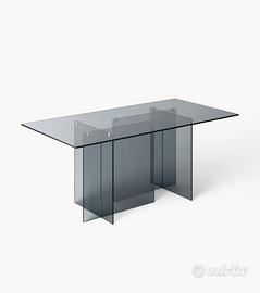 Tavolo da pranzo ANOUK in vetro MAI APERTO NUOVO