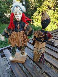 2 statuette etnico