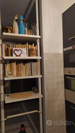 Libreria design bianco laccato