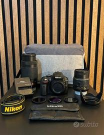 Nikon d3300 Kit 2Lenti+Borsa+Accessori