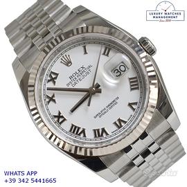 ROLEX Datejust 116234 white roman dial Full Set