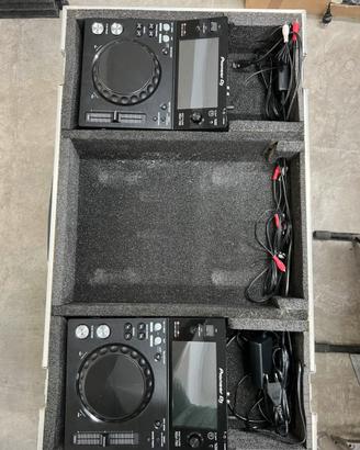 Flight case XDJ 700 mixer 4 camali