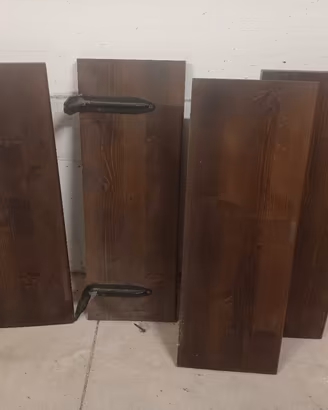 Mensole in rovere scuro 56x20