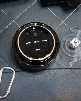 Mini cassa bluetooth per doccia IPX7 con ventosa