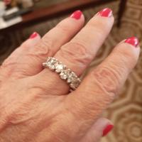 Anello Swarovski Collezione Matrix Vittore  bianco