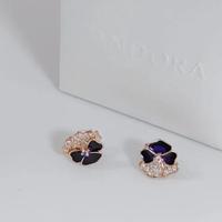 Orecchini Pandora Viole del Pensiero Luminose 2807