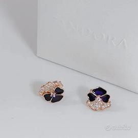 Orecchini Pandora Viole del Pensiero Luminose 2807