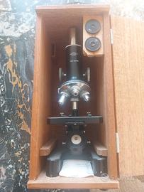 Microscopio Paim 50x - 1200x vintage full set 