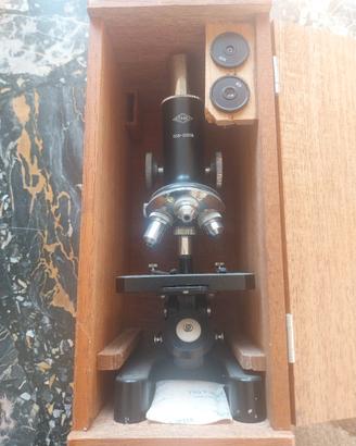 Microscopio Paim 50x - 1200x vintage full set 