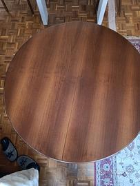 tavolo rotondo allungabile in legno 