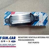 Resistore Ventola Interna Riscaldamento Fiat Punto