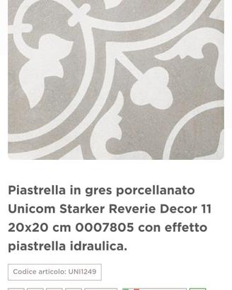 piastrelle Unicom Starker reveire décor 20x20 cm 