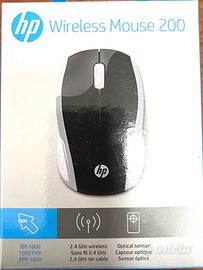 MOUSE HP 200 SILVER PIKE NERO Nuovo in Scatola