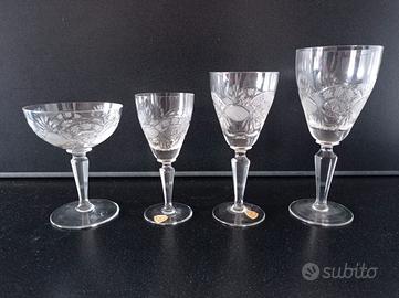 Bicchieri Cristallo di Boemia vintage