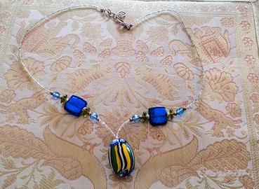 Set: due collane con perle di Murano