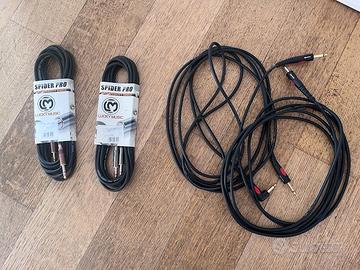 22 vari Cavi Jack per Chitarra ed Effetti