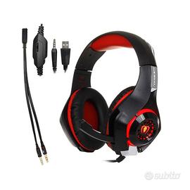 Cuffie Gaming Headset Streaming LED mictofono 