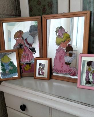 Sarah Kay Quadri a Specchio Frames Cornice Vintage