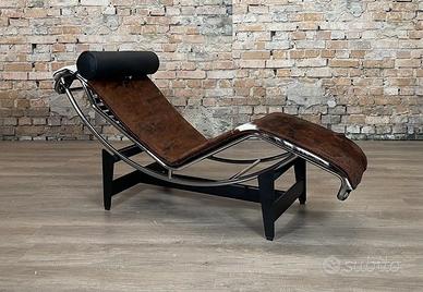 CHAISE LONGUE di ALIVAR in pelo di cavallino Brown