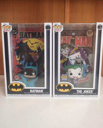 Set Coppia Funko Pop! Comic Covers Batman e Joker