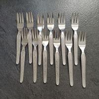 Forchette inox da dessert vintage