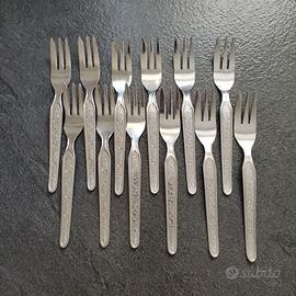 Forchette inox da dessert vintage