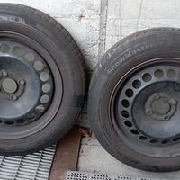 Pneumatici invernali su cerchio Fiat Punto EVO