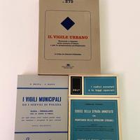 Vintage lotto libri vigili municipali