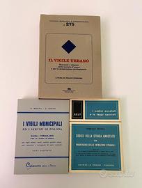 Vintage lotto libri vigili municipali