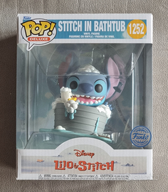 Funko pop Stitch in bathtub