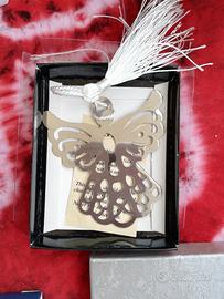 Segnalibro con angelo in metallo