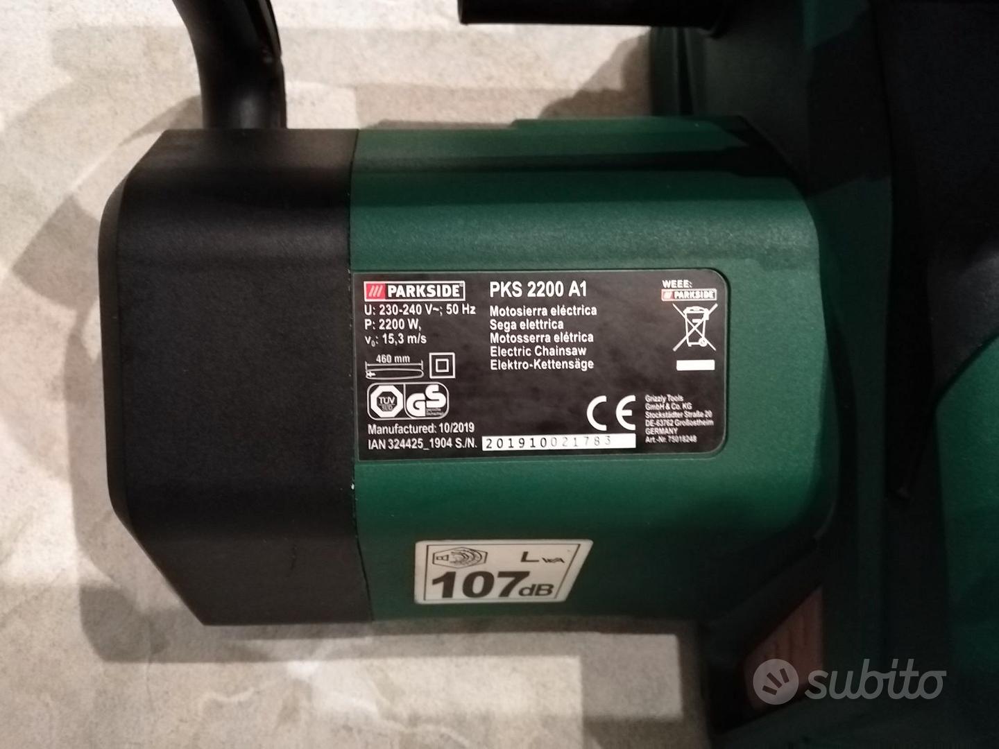 Motosega Elettrica Parkside PKS 2200 - Giardino e Fai da te In vendita