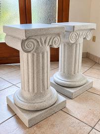 2 colonne decorative stile classico alte 52 cm